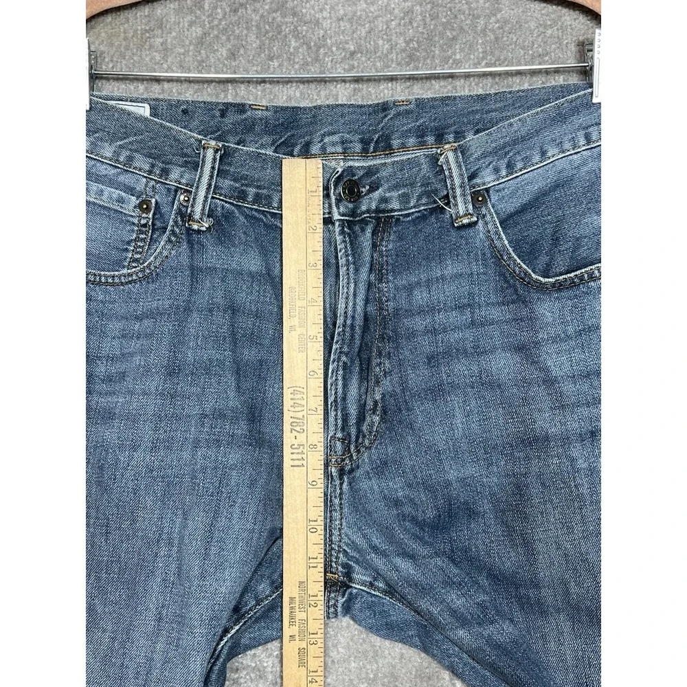GAP Straight Vintage Jeans Mens Size 36x32‎ Blue Cotton 5 Pocket Denim